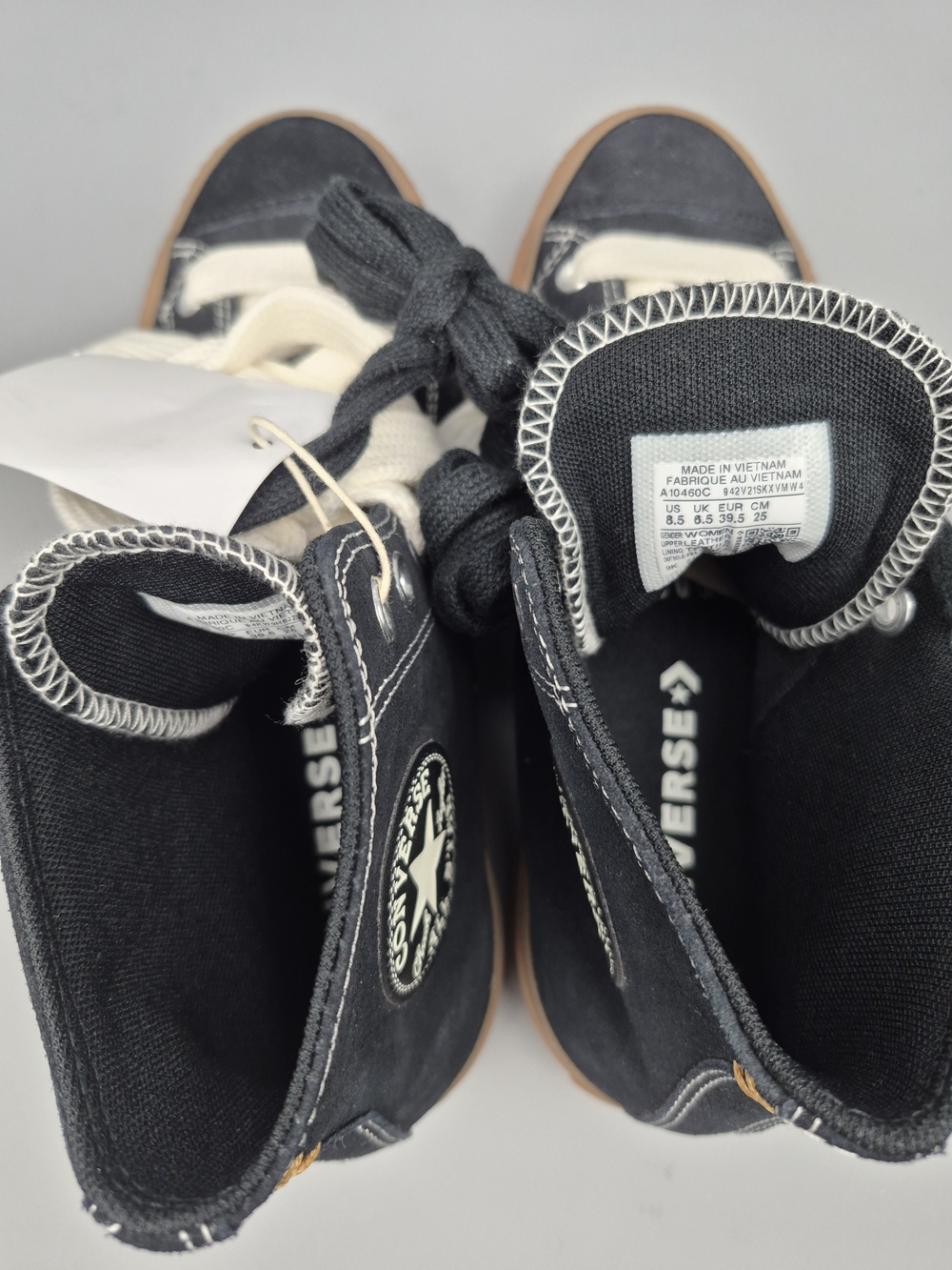 Converse Chuck Taylor All Star Lift Platform High Top Black W sz 8.5 A10460C W - Picture 9 of 10